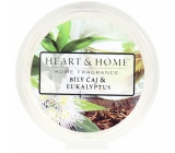 Heart & Home Bílý čaj a eukalyptus Sojový přírodní vonný vosk 27 g