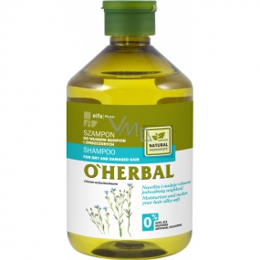 O Herbal Len šampon pro suché a poškozené vlasy 500 ml