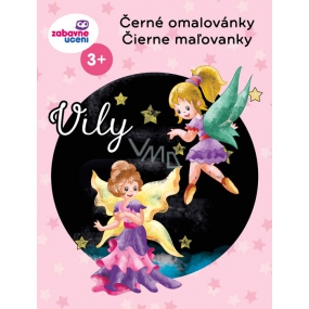 Ditipo Černé omalovánky Víly pro děti 3+ 32 stran