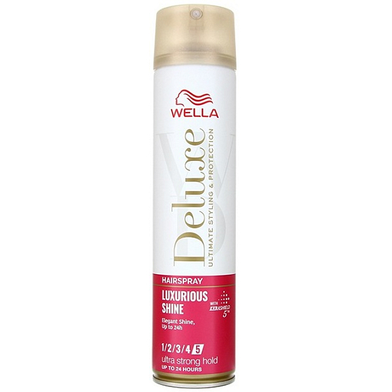 Wella Deluxe Luxurious Shine velmi silně tužící lak na vlasy pro lesk vlasů 250 ml