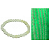 Jade Luminois Light Fosforeskující, žlutě svítí ve tmě, náramek elastický přírodní kámen, kulička 6 mm / 16 - 17 cm