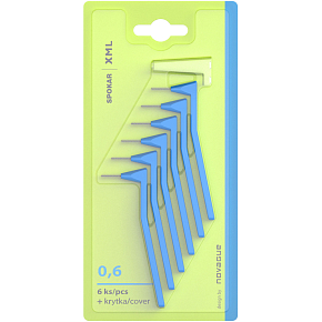 Spokar XML mezizubní kartáčky, velikost 0,6 mm, 6 ks Spokar XML mezizubní kartáčky, velikost 0,6 mm, 6 ks
