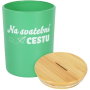 Albi Pokladnička skleněná Na svatební cestu 10,5 x 13,5 cm