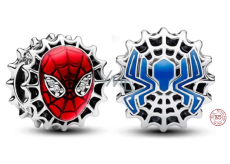 Charm Sterlingové stříbro 925 Marvel Spiderman maska, korálek na náramek film