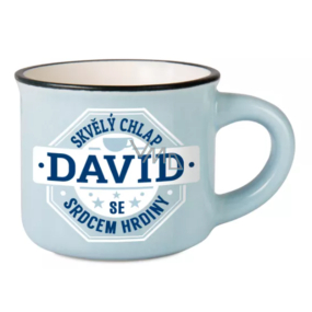 Albi Espresso hrneček David - Skvělý chlap se srdcem hrdiny 45 ml