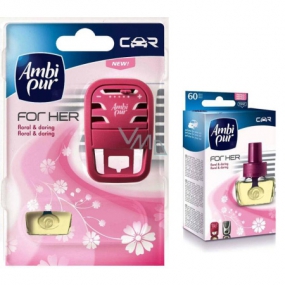 Ambi Pur Car for Her Flowers a elegance kompletní strojek pro váš vůz 7 ml