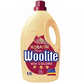 Woolite Keratin Therapy Mix Colors prací gel na barevné prádlo s keratinem 75 dávek 4,5 l