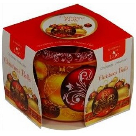 Essences of Life Vánoční baňky aromatická svíčka 100 g