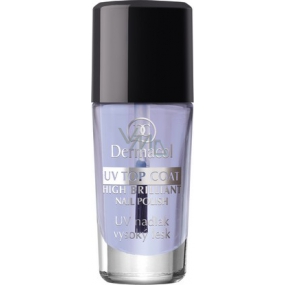 Dermacol UV Top Coat High Brilliant Nail Polish UV nadlak s vysokým leskem 10 ml