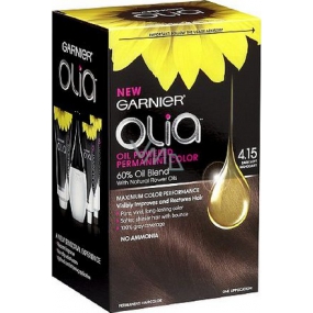 Garnier Olia barva na vlasy bez amoniaku 4.15 Ledová čokoláda