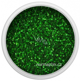 Ocean Crystaline sypký glitr na nehty, tělo, obličej proužky zelené 1,5 g