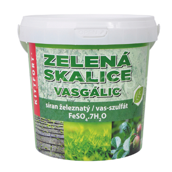 Kittfort Zelená skalice, síran železnatý na hubení mechů v travnatých plochách 1 kg