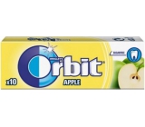 Wrigleys Orbit Jablko žvýkačky bez cukru ovocné dražé 10 kusů 14 g