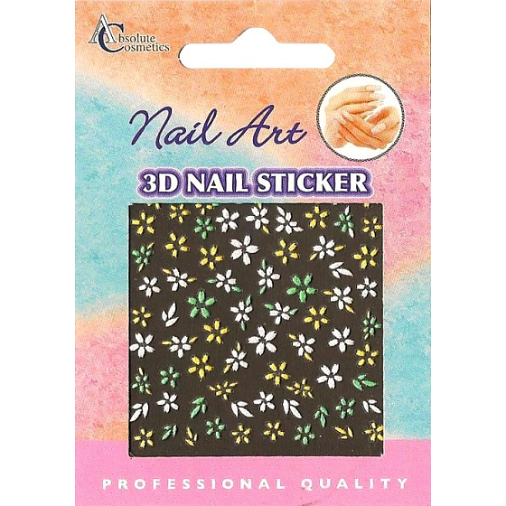 Nail Stickers 3D nálepky na nehty 10100 3D01 1 aršík