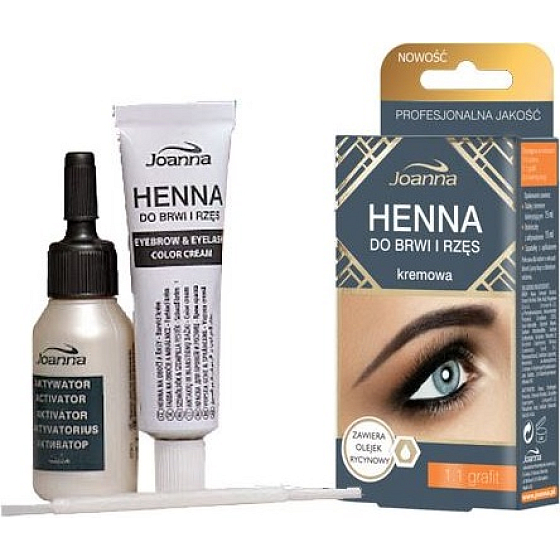 Joanna Henna Barva na obočí a řasy grafitová 15 ml