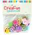 CreaFun Dřevěné knoflíky Sova mix barev 1,7 x 2 cm 20 kusů