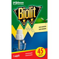 Biolit náplň do elektrického odpařovače proti komárům, 45 nocí, 27 ml