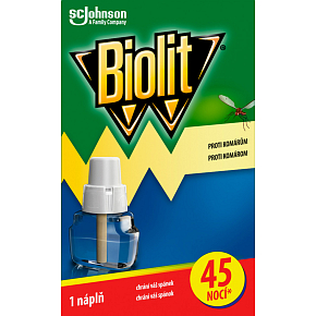Biolit náplň do elektrického odpařovače proti komárům, 45 nocí, 27 ml