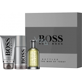 Hugo Boss No.6 Bottled toaletní voda pro muže 100 ml + sprchový gel 150 ml + deodorant sprej 150 ml, dárková sada