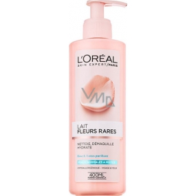 Loreal Paris Fleurs Rares Lait Démaquillant odličovací mléko s výtažky vzácných květů pro normální až smíšenou pleť 400 ml