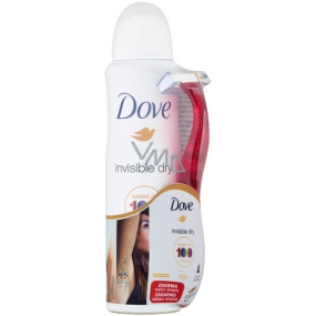 Dove Invisible Dry antiperspirant sprej pro ženy 150 ml + holicí strojek se 3 břity, duopack