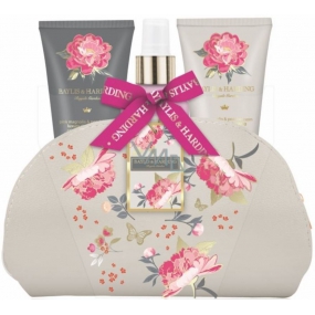 Baylis & Harding Růžová magnolie a Hruškový květ sprchový krém 50 ml + mléko na ruce a tělo 50 ml + tělový sprej 100 ml + kosmetická kabelka, kosmetická sada