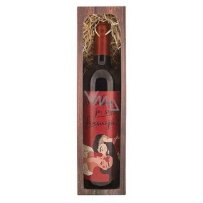 Bohemia Gifts Merlot z lásky - S tebou je svět krásnější dárkové červené víno 750 ml