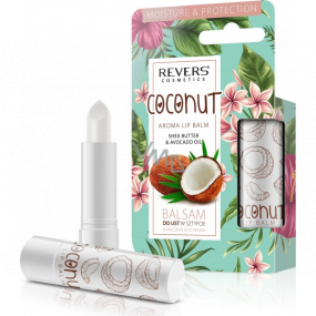 Revers Aroma Lip Balm Coconut balzám na rty s vůní kokosu 4 g