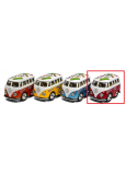 EP Line Volkswagen Little Van autíčko na natahování Červená dodávka barevná střecha 3 x 4 x 5 cm