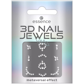 Essence 3D Jewels nálepky na nehty kamínky 02 Mirror universe 10 kusů