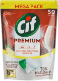 Cif Premium All in 1 Lemon tablety do myčky 50 kusů