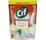 Cif Premium All in 1 Lemon tablety do myčky 50 kusů