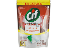 Cif Premium All in 1 Lemon tablety do myčky 50 kusů