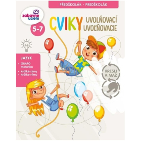 Ditipo Stíratelný sešit Uvolňovací cviky 16 stran A4 215 x 275 mm věk 5-7