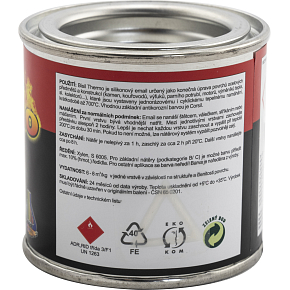 Bisil Thermo žáruvzdorná barva 700 °C, 0199 černá, 80 g