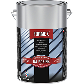 Formex S2003 základ na pozink základní barva na kov, 0840 červenohnědý, 4 l Formex S2003 základ na pozink základní barva na kov, 0840 červenohnědý, 4 l