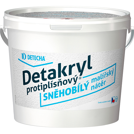 Detakryl protiplísňová sněhobílá malířská barva, 5 kg