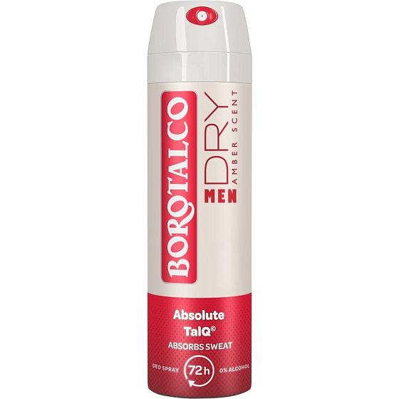 Borotalco Men deodorant Dry Amber, 150 ml