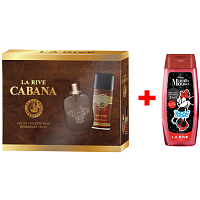 LA RIVE CABANA parfésvmovaná voda 90 ml + deodorant sprej 150 ml, dárková sada pro muže + Sprchový gel La Rive 2v1 Minie 250 ml NAVÍC