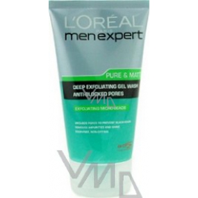 Loreal Paris Men Expert Pure & Matte čisticí peelingový gel 150 ml