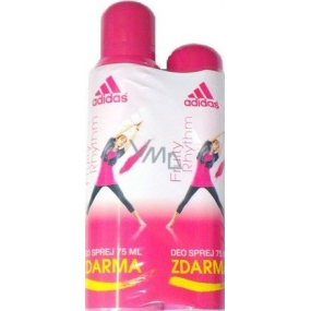 Adidas Fruity Rhythm deodorant sprej 150 ml + parfémovaný deodorant sklo 75 ml, pro ženy dárková sada