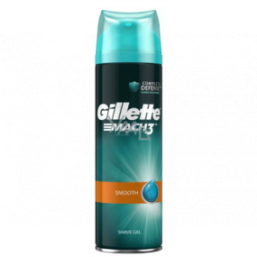 Gillette Mach3 Close & Smooth gel na holení pro muže 200 ml
