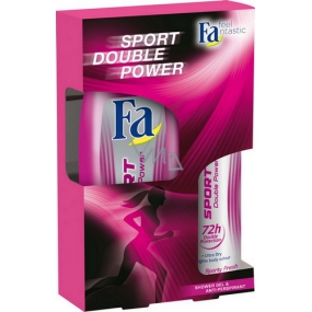Fa Sport Double Power Sporty Fresh sprchový gel 250 ml + deodorant sprej 150 ml, kosmetická sada