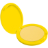 Dermacol Neon Hair Powder barevný pudr na vlasy 01 Yellow 2,2 g