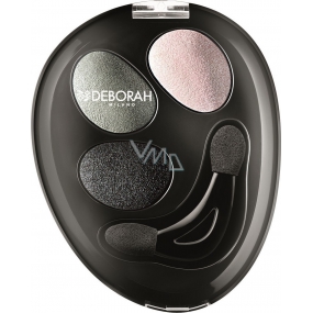 Deborah Milano Trio Hi-Tech Eyeshadow oční stíny 01 Ethereal Smoky 4,2 g