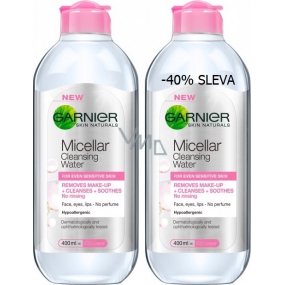 Garnier Skin Naturals micelární voda pro citlivou pleť 2 x 400 ml