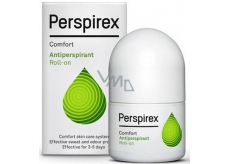Perspirex Comfort kuličkový antiperspirant bez vůně roll-on unisex 3-5 dní účinek 20 ml