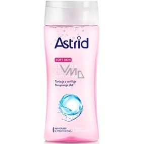 Astrid Soft Skin Zjemňující čisticí pleťová voda suchá a citlivá pleť 200 ml