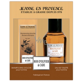 Jeanne en Provence Men Bois D Olivier & Cade toaletní voda 100 ml + šampon a sprchový gel 2v1 250 ml, dárková sada