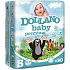 Dollano Baby Krtečkovy plenky Premium S 3-8 kg plenkové kalhotky 80 kusů